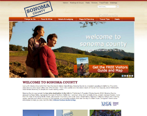 Sonoma County Tourism Website image