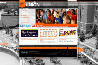 Oklahoma State University Student Union Website image