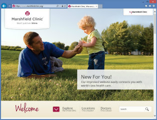 Marshfield Clinic Website image