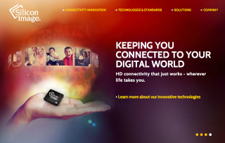 Silicon Image Website Redesign image