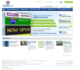 495 Express Lanes Website  image