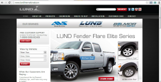Lund International Automotive Aftermarket Website image