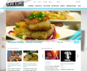 Creative Alliance Website image
