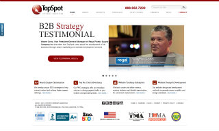 TopSpot Internet Marketing Website image