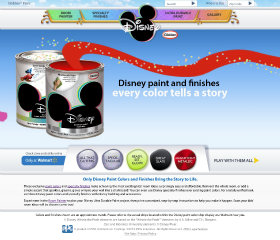Disney Paint and Finishes Website by Glidden® Paint image