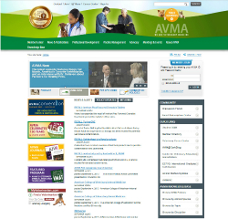American Veterinary Medical Association Website image