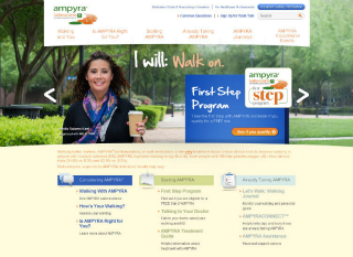 AMPYRA.com Consumer Site image