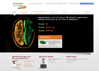 AMPYRA.com HCP Site image