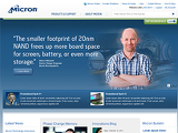 Micron Technology Website image