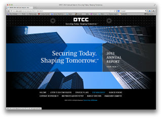 DTCC 2012 Annual Report image