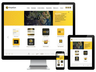 VimpelCom corporate website image