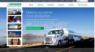 Praxair.com Redesign image