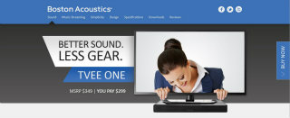 Boston Acoustics TVee One Microsite image