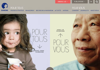 DANONE CORPORATE WEBSITE image