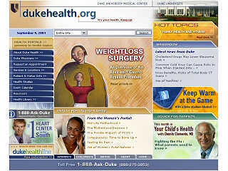 Duke Health Website image