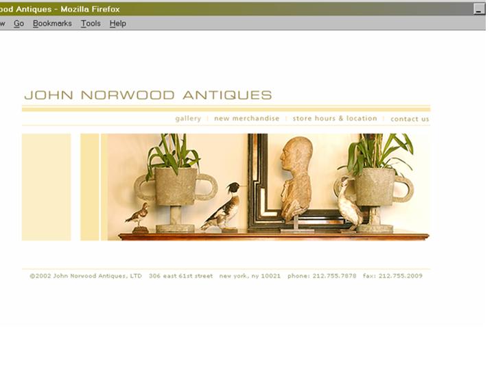 John Norwood Antiques' Web Site image