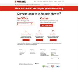 Jackson Hewitt Corporate Website image