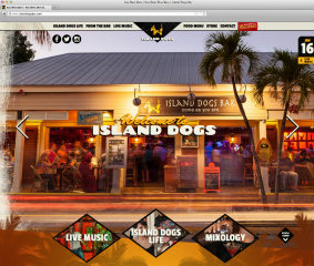 Island Dogs Bar Website image