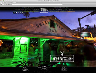 Green Parrot Bar Website image