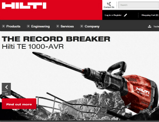 The new Hilti Online! image