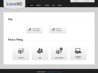 North Carolina Online Lien Agent System image