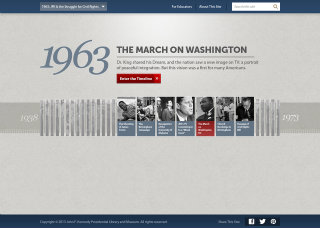 John Fitzgerald Kennedy Library & Museum Civil Rights Microsite image
