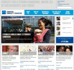 Cambridge Community Foundation Website image