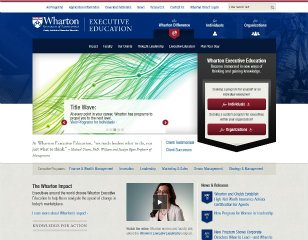 Wharton Executive Education Website image