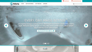 Hot Spring Spas Website image