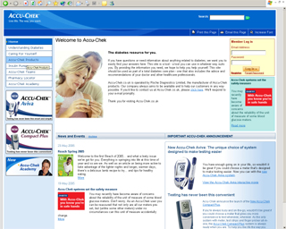 Accu-Chek Global Website Portfolio image