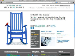 Nexsen Pruet Website image