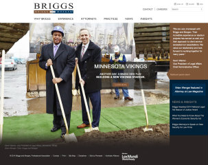 Briggs and Morgan Website image