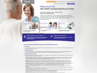 VELCADE Nurse Portal image