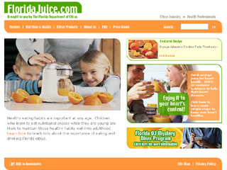 FloridaJuice.com: FDOC's Marketing Hub on the Web image