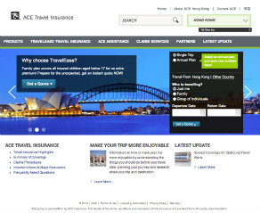ACE American Insurance Company Website Redesign image