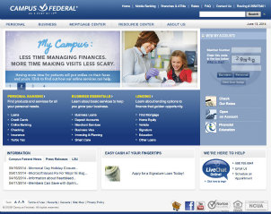 Campus Federal Credit Union Website Redesign image