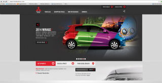 Mitsubishi Motors' Responsive Design Website  image