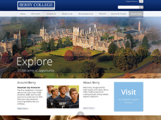 Berry College Website image
