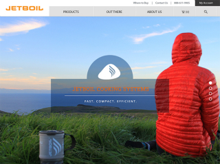 Jetboil Website image