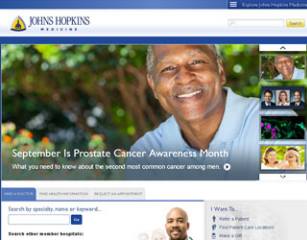 Johns Hopkins Medicine Web Site image