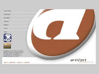 Artifact Advertising Website image