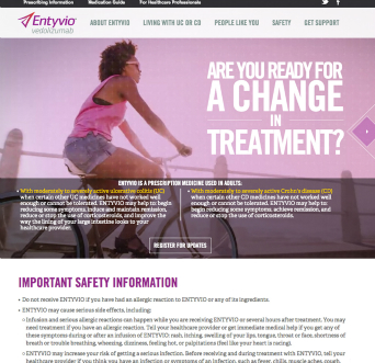 ENTYVIO US Consumer Site image