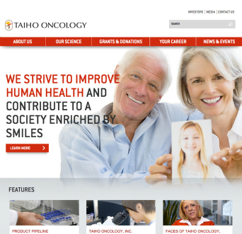 Taiho Oncology, Inc. Brand Development and Corporate Website Design & Development image