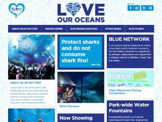 Oceak Park Blue Matters Website image