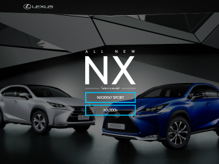 Lexus NX Series Website  image