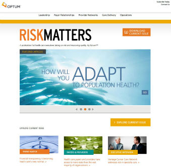 Risk Matters Microsite image
