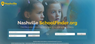 Nashville School Finder Website image