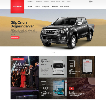Isuzu Turkey Responsive Web Site image