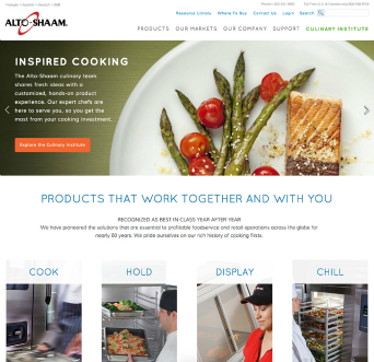 Alto-Shaam Website Redesign image