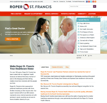Website for Roper St. Francis image